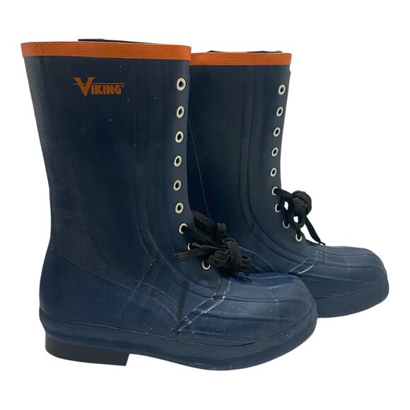 Viking VW56 Spiked Forester Logger Work Boots Blue Men’s Size 9 main image 11